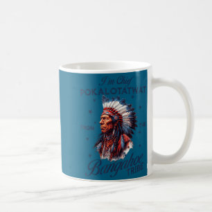 Taza De Café Jefe pokalotatwat de la tribu indígena nativo