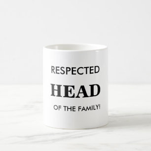 Taza De Café Jefe respetado de la familia, Mug