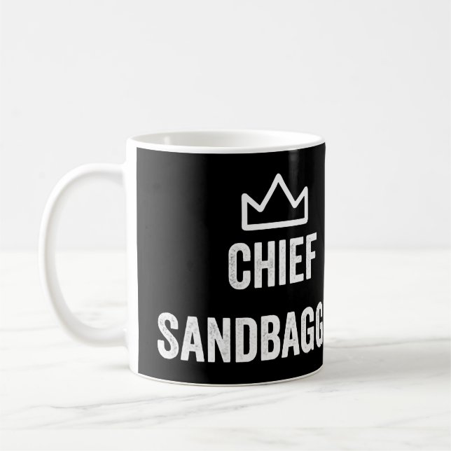 Taza De Café Jefe Sandbagger Golf Meme BJJ Chess Sandbag (Izquierda)