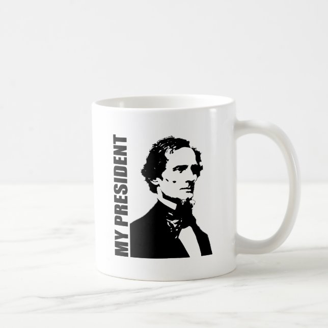 Taza De Café Jefferson Davis - mi presidente (Derecha)