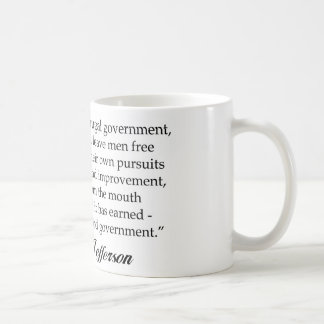 Taza De Café Jefferson: Un gobierno sabio y frugal