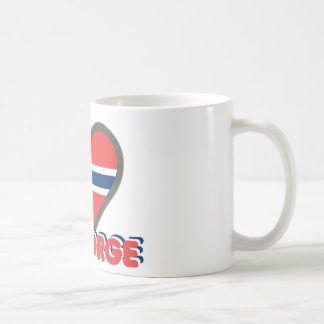Taza De Café Jeg Elsker Norge (amor Noruega de I)