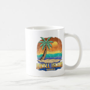 Taza De Café Jekyll Island Georgia Vintage Distresress Souvenir