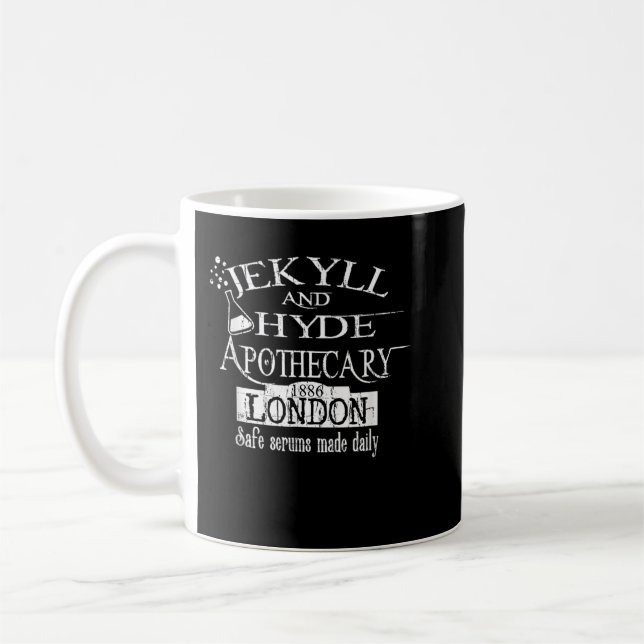 Taza De Café Jekyll y Hyde Apothecary Médica Londres 1886 Hall (Izquierda)
