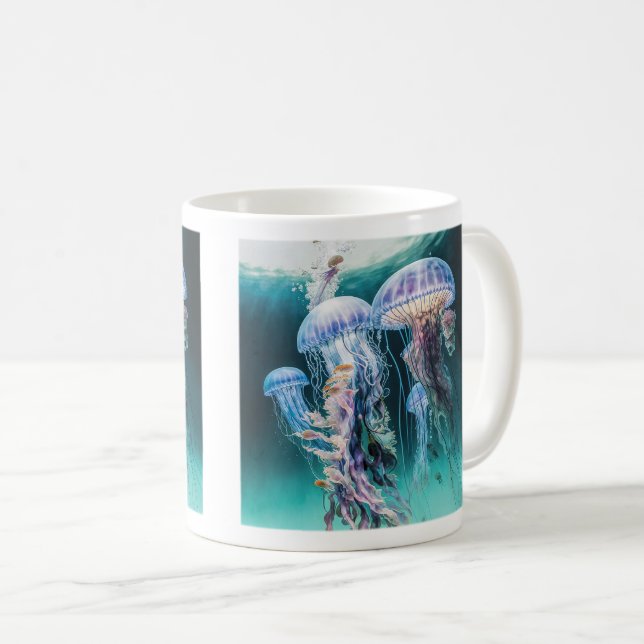 Taza De Café Jellyfish Classic Mug, 11 oz (Anverso derecho)