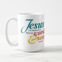 Jen Hawley Palabras y canciones Mug con letras