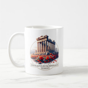 Taza De Café Jerapolis Pamukkale Ruinas romanas Turquía