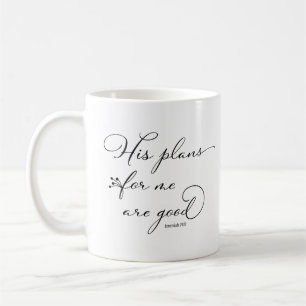 Taza De Café Jeremías 29:11 Sus planes para mí son buenos