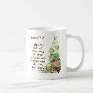 Taza De Café Jeremías 33:3 Llámame Versículo Bíblico Rénula Páj