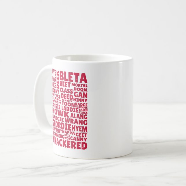 Taza De Café Jerga georgiana en inglés septentrional (Anverso izquierdo)