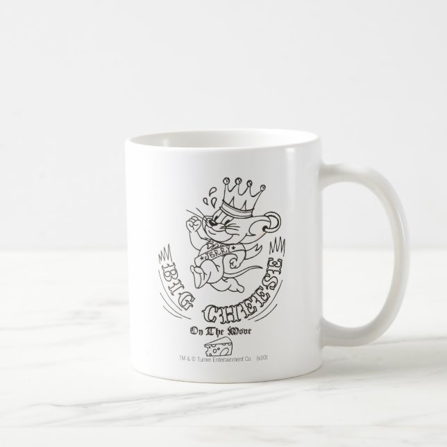 Taza De Café Jerry Big Cheese En La Luna 1 (Derecha)