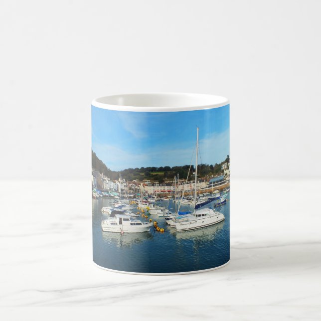 Taza De Café Jersey del puerto de St Aubin (Centro)