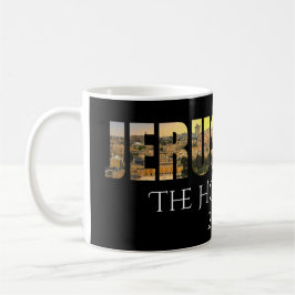 Taza De Café Jerusalén La Ciudad Santa Negra