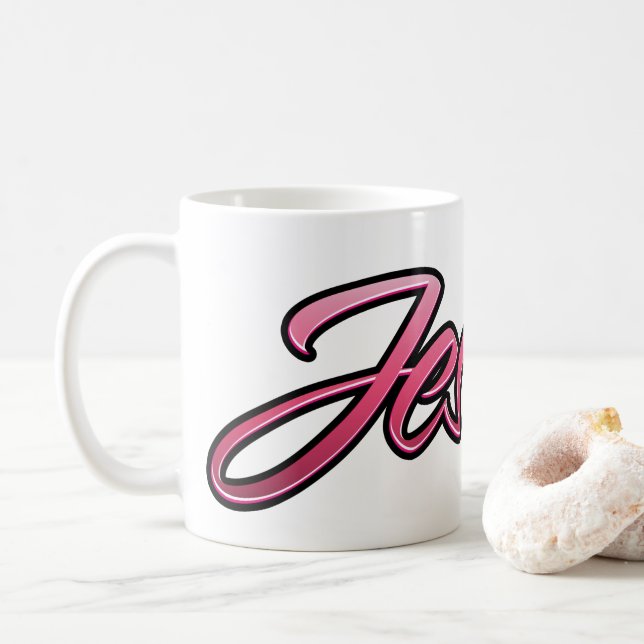 Taza De Café Jessica faded pink Tasse Teetasse Kaffeetasse (Con donut)