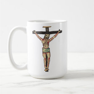 Taza De Café Jesucristo Crucifixión Arte acuarela