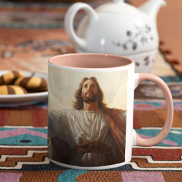 Taza De Café Jesucristo en las nubes versión 3