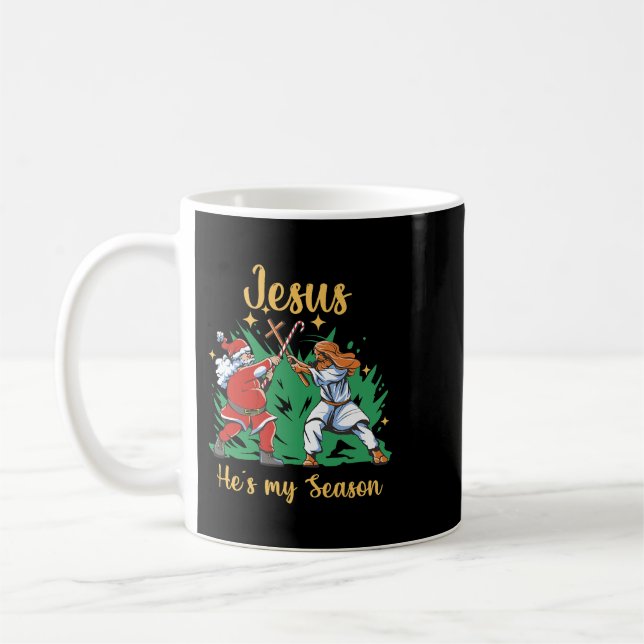 Taza De Café Jesucristo Jesucristo Es La Razón De La Temporada. (Izquierda)