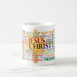 TAZA DE CAFÉ JESUCRISTO, NOMBRES DEL NOMBRE SOBRE TODO