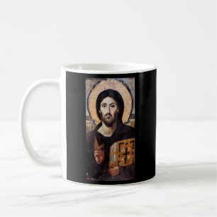 Taza De Café Jesucristo Pantocrador Sinaí Cristiano Ortodoxo