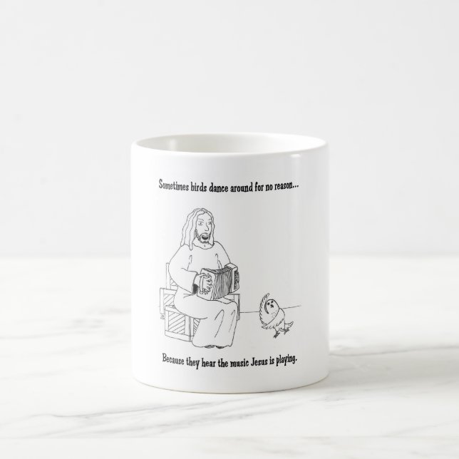 Taza De Café Jesús ama los pájaros 2 (Centro)