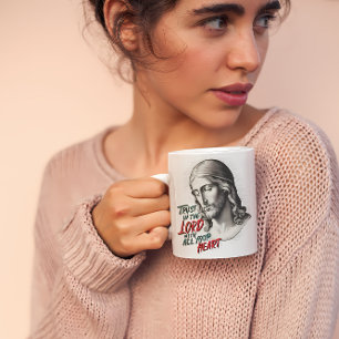 Taza De Café Jesús Anima a Confiar en el Señor
