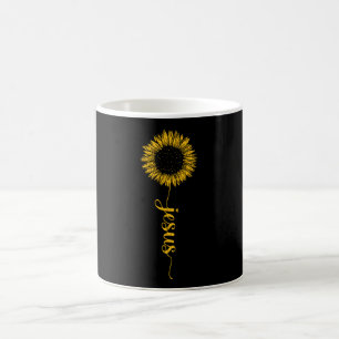 Taza De Café Jesús Bendito Agradecido Cristiano Fe Girasol