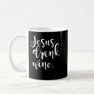 Taza De Café Jesús Borró Vino Cristiano Funny Gigantes Navidade