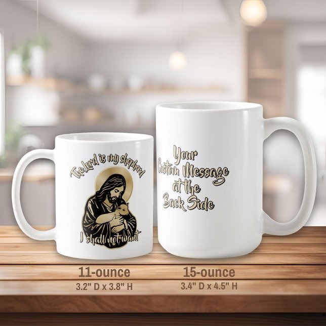 Taza De Café Jesus Caring Shepherd (Subido por el creador)