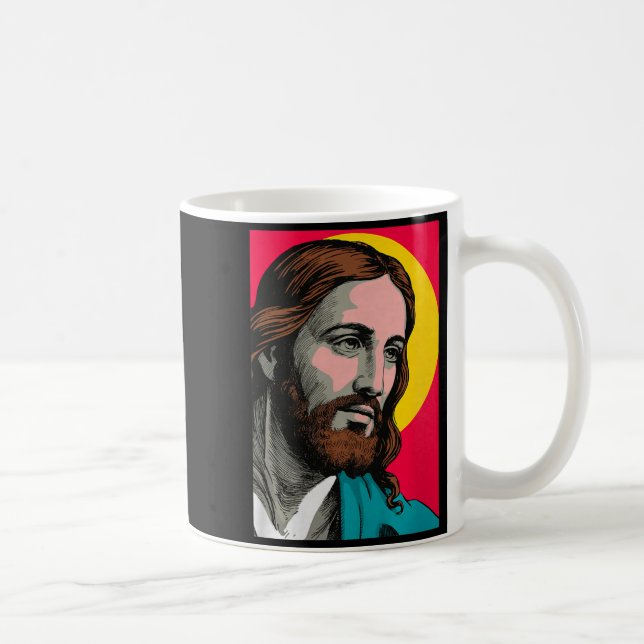 Taza De Café Jesus Christ P Art Religious Easter &amp; Christma (Derecha)