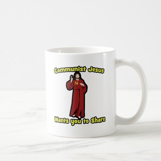 Taza De Café Jesús Comunista (Derecha)
