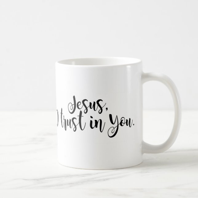 Taza De Café Jesús, confío en ti (Derecha)