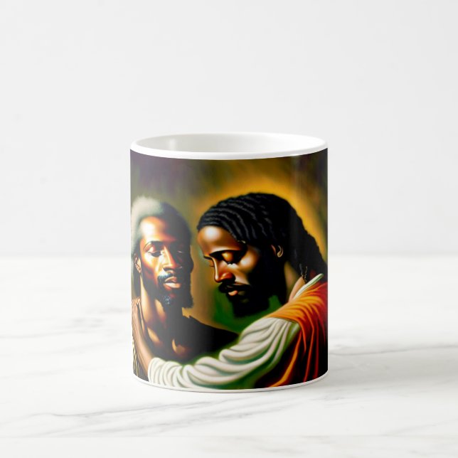 Taza De Café Jesús cura un tazón para café ciego II (Centro)
