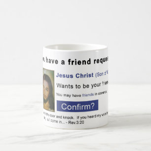 Taza De Café Jesus de Facebook