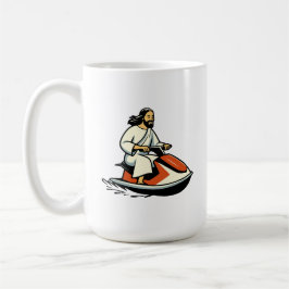Taza De Café Jesús de la moto acuática