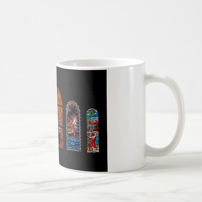 Taza De Café jesús de vidrio manchado (Derecha)