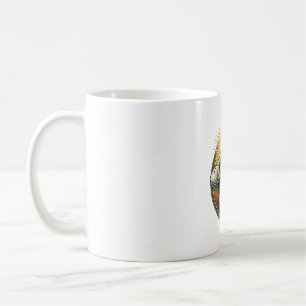 Taza De Café Jesús Dejó Caer Teléfono Cara Plana Concreto Pánic