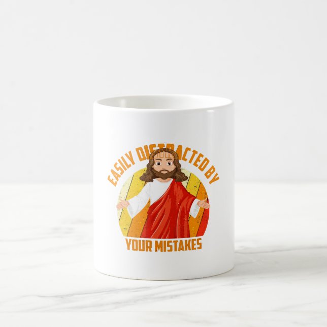 Taza De Café Jesús divertido (Centro)