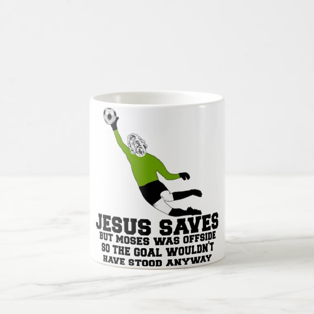 Taza De Café Jesús divertido ahorra (Centro)