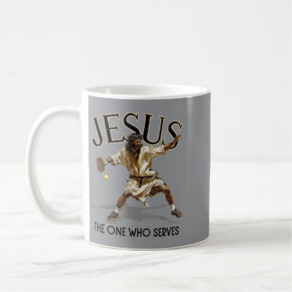 Taza De Café Jesús divertido de Pickleball El que sirve