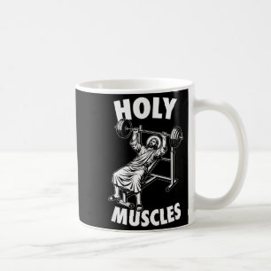 Taza De Café Jesús divertido músculos sagrados press de banco g