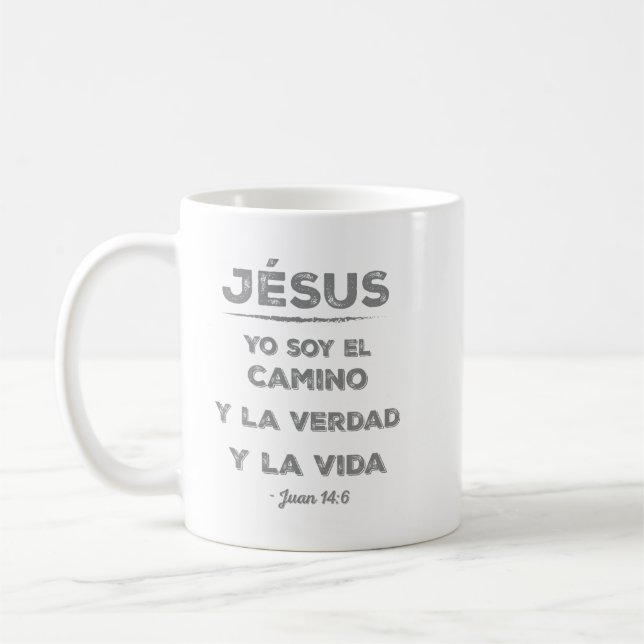 Taza De Café Jesús: el camino, la verdad y la vida (Izquierda)