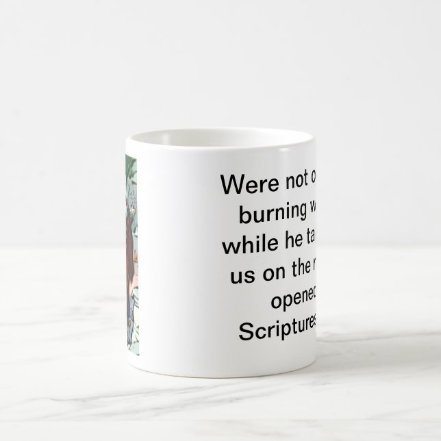 Taza De Café Jesús en el camino a Emmaus (Centro)