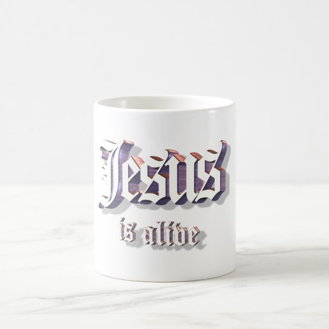 Taza De Café Jesús es 3D vivo (Centro)