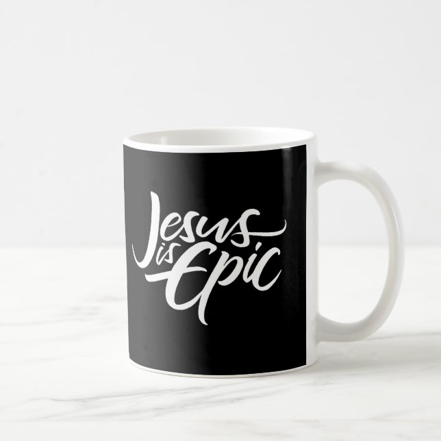 Taza De Café Jesús es el típico letargo cristiano caligrafía ro (Derecha)