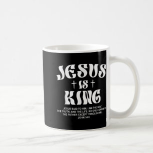 Taza De Café Jesús es la Biblia Rey Verse a Juan 14_6 Dios cris