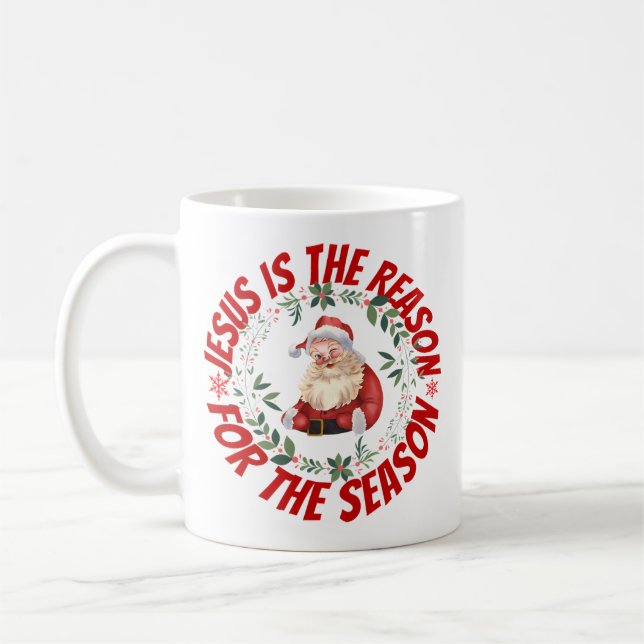 Taza De Café Jesús Es La Razón De La Temporada (Izquierda)