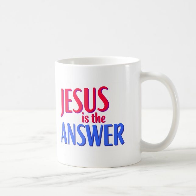 Taza De Café Jesús es la respuesta (Derecha)