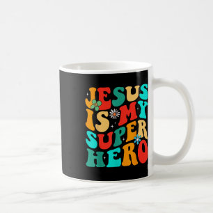 Taza De Café Jesús Es Mi Camiseta Religiosa Cristiana Superhero