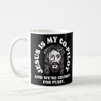 Taza De Café Jesús es mi Copiloto y estamos cruzando el jok del