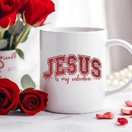 Taza De Café Jesús Es Mi El día de San Valentín Cristiano De Sa